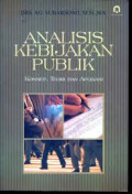 Analisis Kebijakan Publik; Konsep, Teori dan Aplikasi