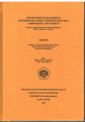 Knowledge Management di Indonesia Port Corporation (IPC) Corporate University : Studi Grounded Tentang Knowledge Management di IPC Corporate University