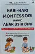 Hari-hari montessori untuk anak usia dini