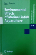 Environmental effects of marine finfish aquaculture