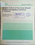 Hanging culture of the green mussel (mytilus smaragdinus chemnitz) in thailand