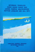 Informasi teknologi rawai dasar kakap dan jaring rampus (multipurpose bottom longline and gill net)