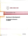 Services in development : an agenda for research in Asean