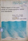 Tenth report of joint panel on oceanographic tables and standards