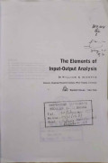 The Elements of input-output analysis