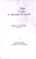 Water quality in warmwater fish ponds