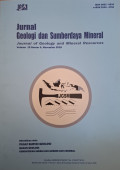 Jurnal Geologi dan Sumberdaya Mineral: Journal of Geology and Mineral Resources Volume 19 Nomor 4, November 2018