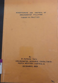 Investigation and Control of Groundwater Pollution Theory & Practice