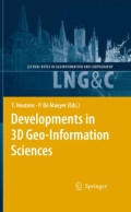 Developments in 3D Geo-Information Sciences
