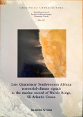 Late Quaternary southwestern African terrestrial-climate signals in the marine record of Walvis Ridge, SE Atlantic Ocean