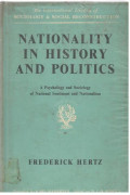 Nationality in History and Politics