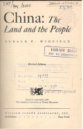 China : The Land and the People