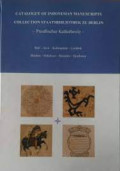 Catalogue of Indonesian Manuscripts Collection Staatsbibliothek Zu Berlin