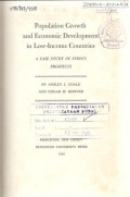 Population Growth and Economic Develoment in Low-Income Countries