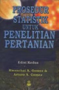 Prosedur Statistik Untuk Penelitian Pertanian