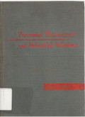 Personnel Management and Industrial Relations