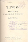 TITOISM Pttern For International Communism