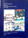 ABSTRAK: Kerjasama Pengabdian Kepada Masyarakat 2001-2005