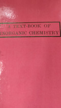 A Text Of Inorganic Chemistry