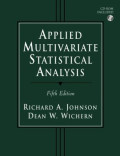 APPLIED MULTIVARIATE STATISTICAL ANALYSIS FIFTH ED.