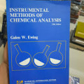 Instrumental Methods Of Chemical Analysis