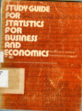 STUDY GUIDE FOR STATISTICS FOR BUSINESS & ECONOMICS