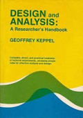 Design and analysis: a researcher's handbook
