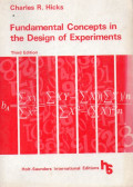 Fundamental concepts in the design of experiments
