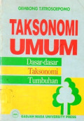 Taksonomi umum dasar-dasar taksonomi tumbuhan