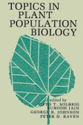 Topics in plant population biology