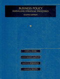Business policy : managing strategic processes