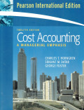 Cost accounting : a managerial emphasis