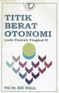 Titik berat otonomi pada daerah tingkat II