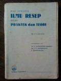 Buku Penuntun Ilmu Resep Dalam Praktek Dan Teori