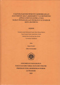 Faktor-Faktor Penentu Keberhasilan Electronic Self Assessment Tax Reporting Application (E-SATRIA) pada Badan Pengelolaan Pendapatan Daerah Kota Bandung