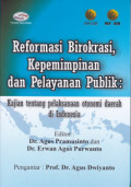 Reformasi Birokrasi Kepemimpinan dan Pelayanaan Publik