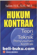 HUKUM KONTRAK : Teori & Teknik Penyusuhan Kontrak