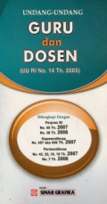 UNDANG-UNDANG GURU DAN DOSEN (UU RI No. 14 th. 2005 )