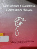 Budaya kemiskinan di desa tertinggal di daerah istimewa Yogyakarta