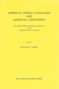 American Indian Languanges and American Linguistics