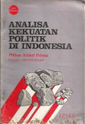 Analisa Kekuatan Politik di Indonesia