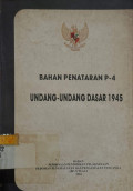 Bahan Penataran P-4 Undang-Undang Dasar 1945