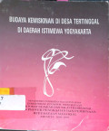 Budaya Kemiskinan di Desa Tertinggal di Daerah Istimewa Yogyakarta