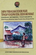 Dampak Pembangunan Ekonomi (Pasar) Terhadap Kehidupan Sosial Budaya Masyarakat Daerah Istimewa Yogyakarta