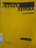 English Syntax An Introduction