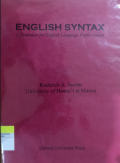 English Syntax: A Grammar for english Language Professionals