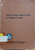 Geografi Dialek Bahasa Jawa Di Kabupaten Tuban
