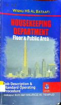Housekeeping Department Floor & Public Area