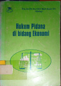 Hukum Pidana di Bidang Ekonomi