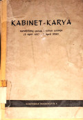 Kabinet - Karya (Mendjelang Genap 1 Tahun Usianja (9 April i957 - 9 April 1958))